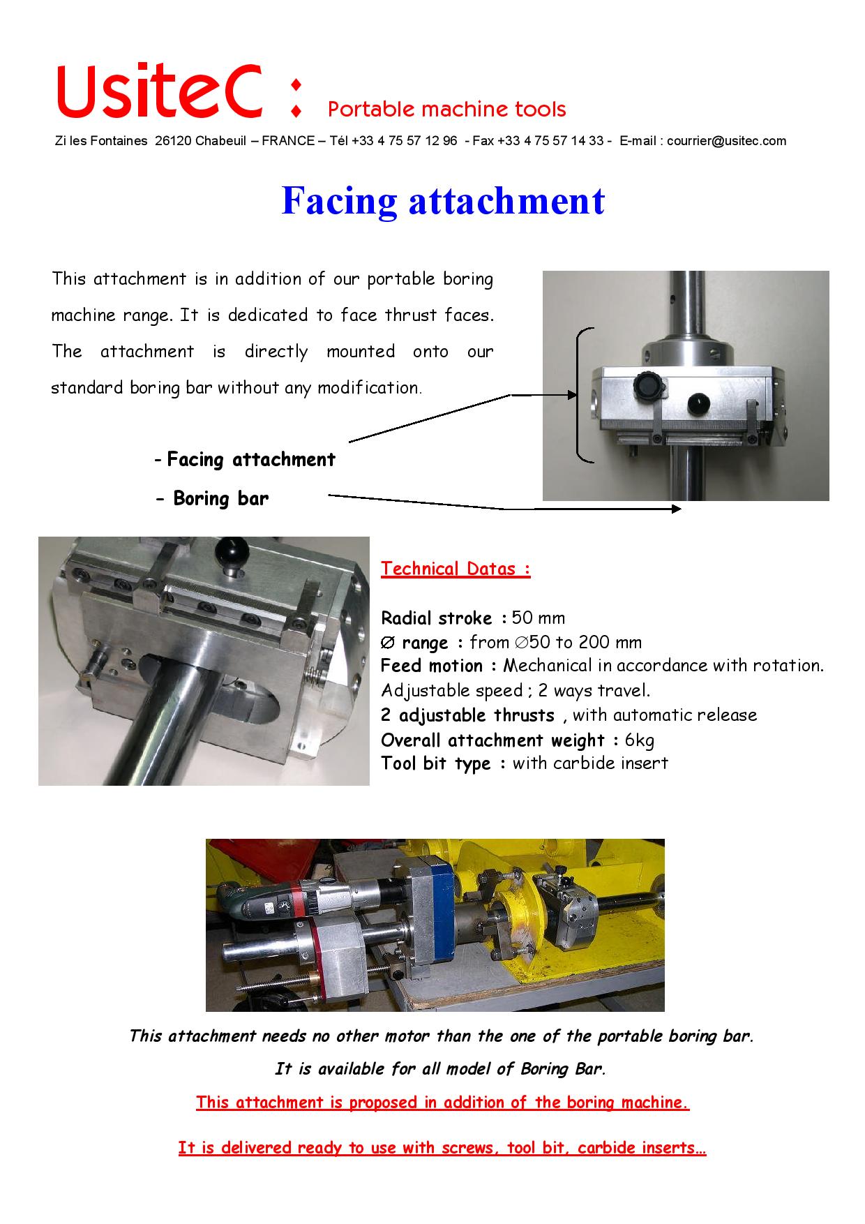 Facing Attachment FA40